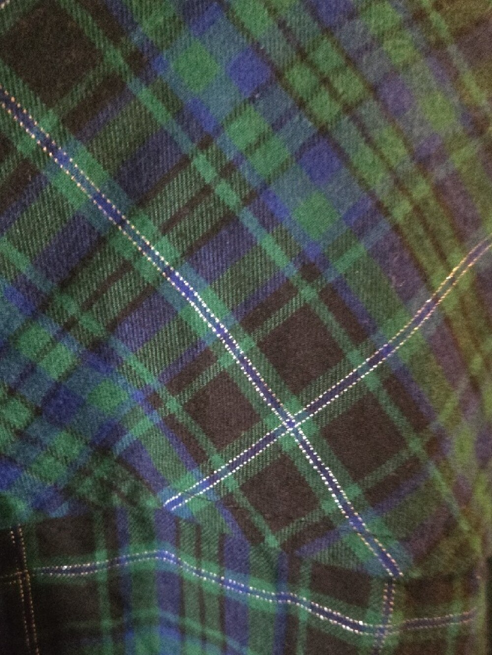 croft & barrow Blue and Green Plaid Button-Down Shirt - Picture 5 of 5